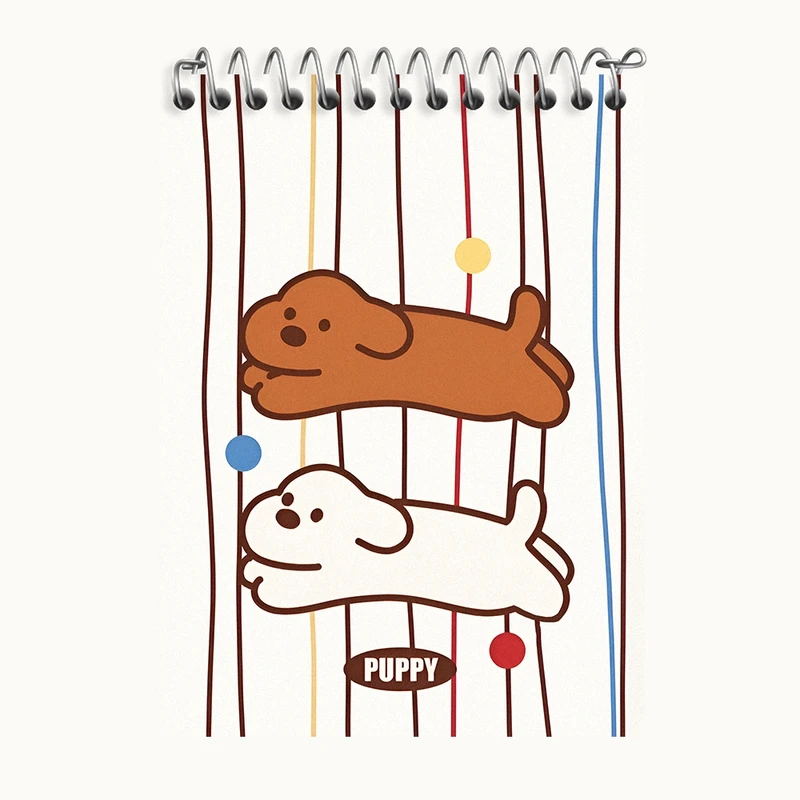 دفتر یادداشت 50 برگ خندالو طرح سگ های بازیگوش کد N9434