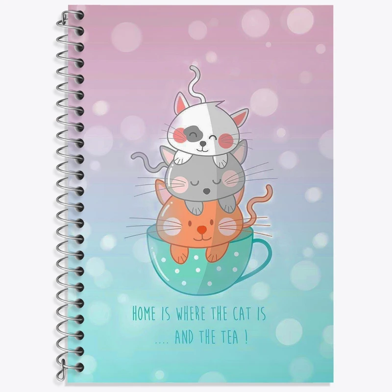 دفتر لغت 50 برگ خندالو طرح گربه های بامزه کد N6226