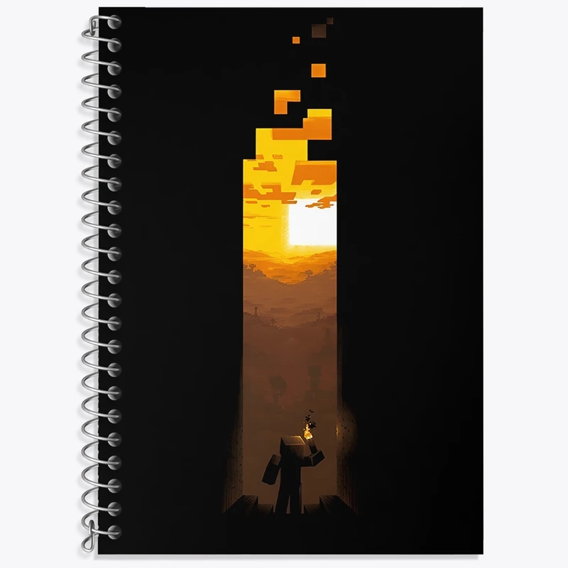 دفتر لغت 50 برگ خندالو طرح ماینکرافت (Minecraft) کد F3489