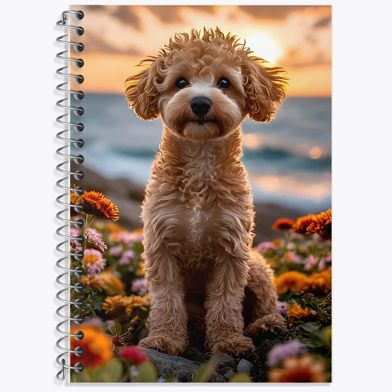 دفتر نت موسیقی 50 برگ خندالو طرح سگ کیوت کد F9009