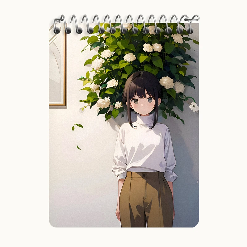 دفتر یادداشت 50 برگ خندالو طرح دخترانه کد N4398