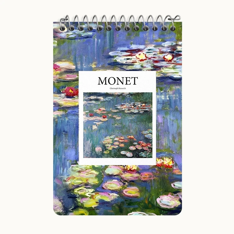 دفتر یادداشت 50 برگ خندالو طرح کلود مونه (Claude Monet) کد F10718