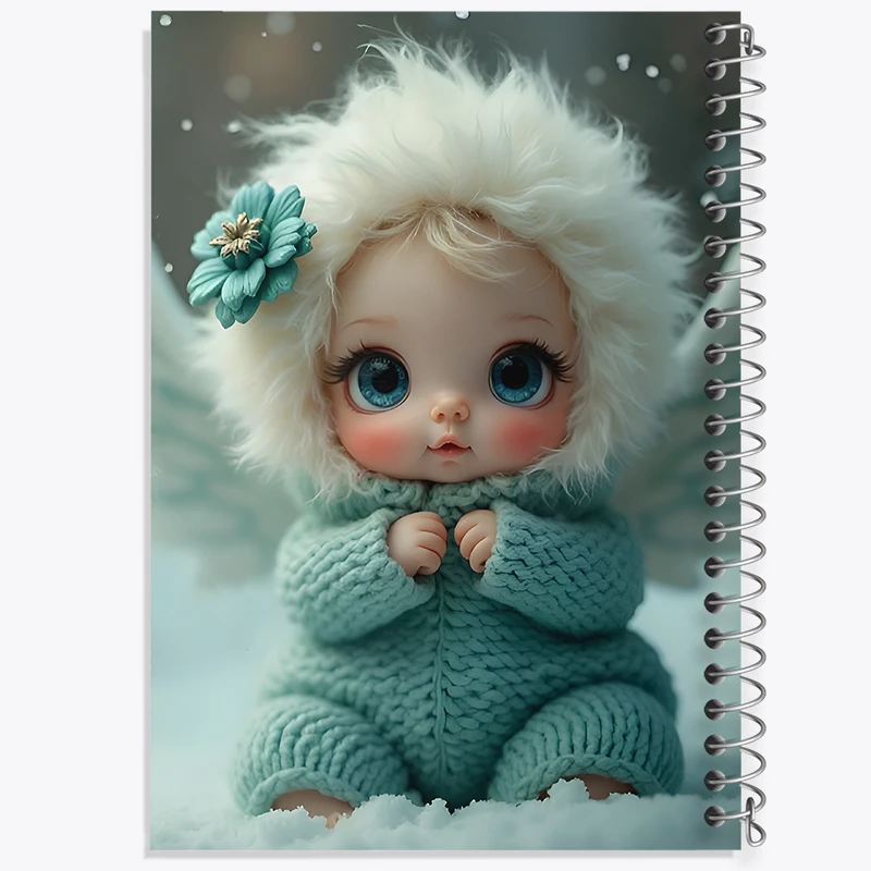 دفتر مشق 100 برگ خندالو طرح دخترانه کیوت کد F11706