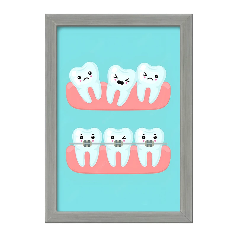 تابلو خندالو طرح دندان و دندان پزشکی کودکانه کد F9819