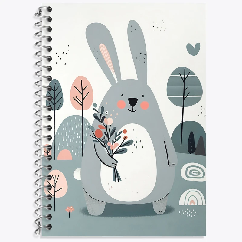 دفتر نت موسیقی 50 برگ خندالو طرح خرگوش بامزه کد N6839