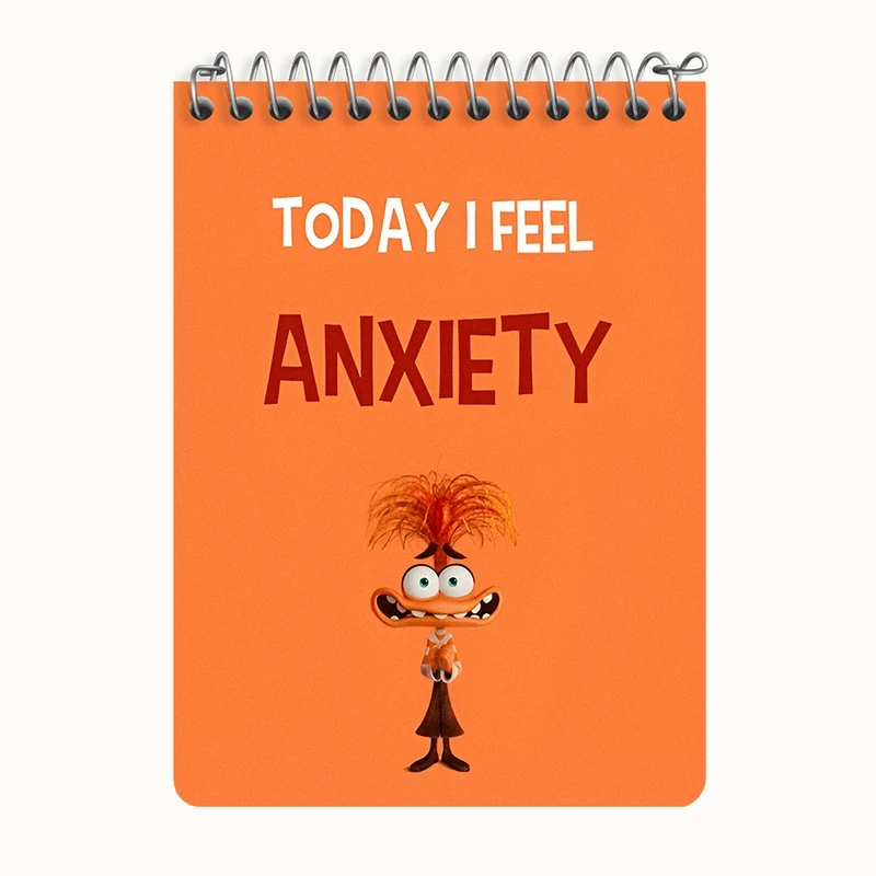 دفتر یادداشت 50 برگ خندالو طرح اینساید اوت (Anxiety) کد N8403