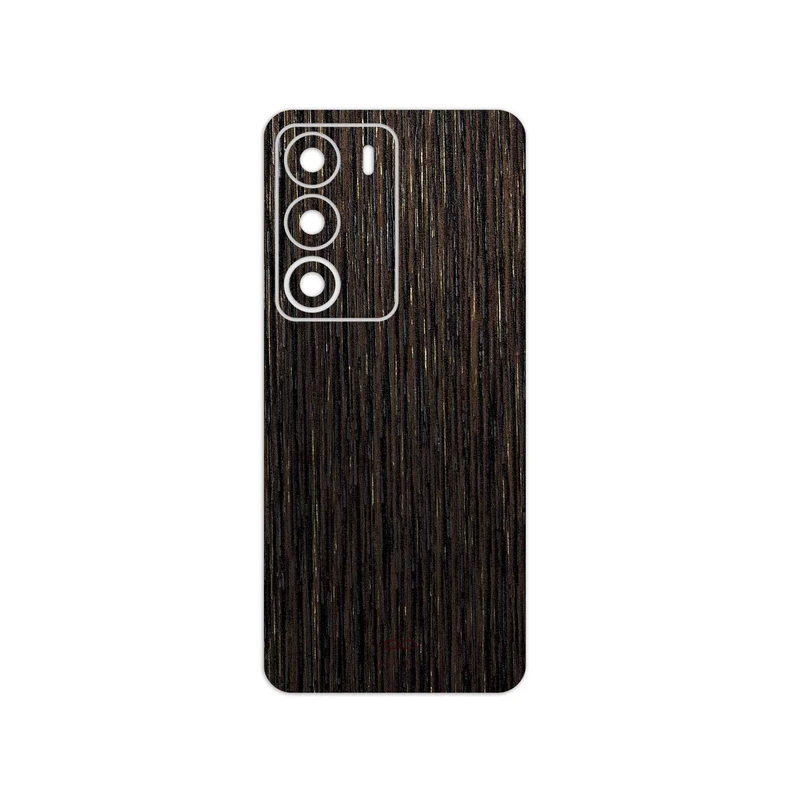 برچسب پوششی ماهوت مدل Dark-Gold-Stripes-Wood مناسب برای گوشی موبایل ریلمی C71