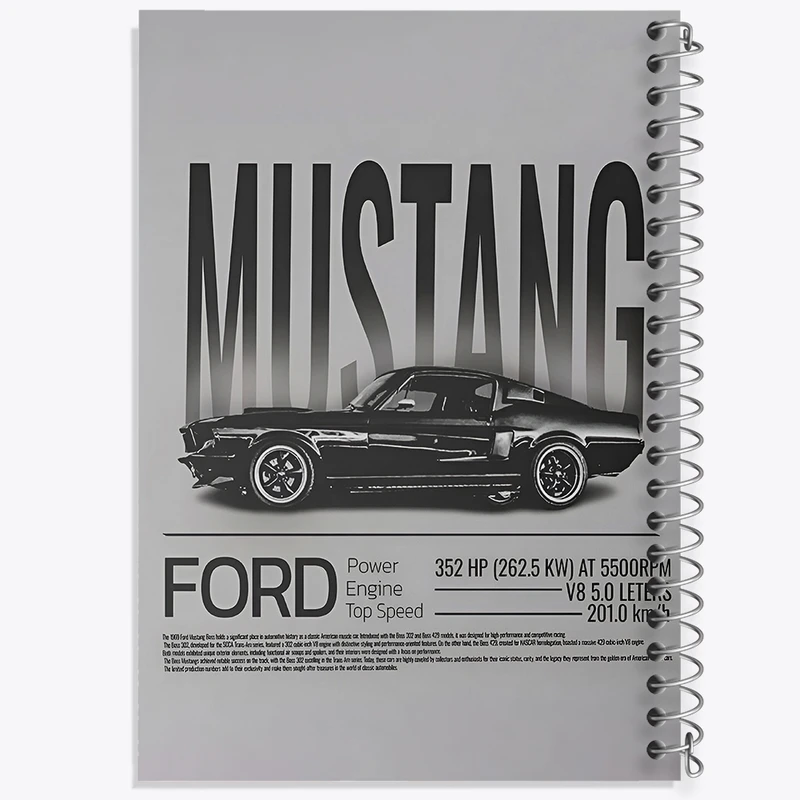 دفتر شطرنجی 50 برگ خندالو طرح ماشین فورد کد F10369