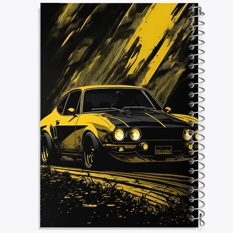 دفتر شطرنجی 50 برگ خندالو طرح ماشین اسپرت کد F3014