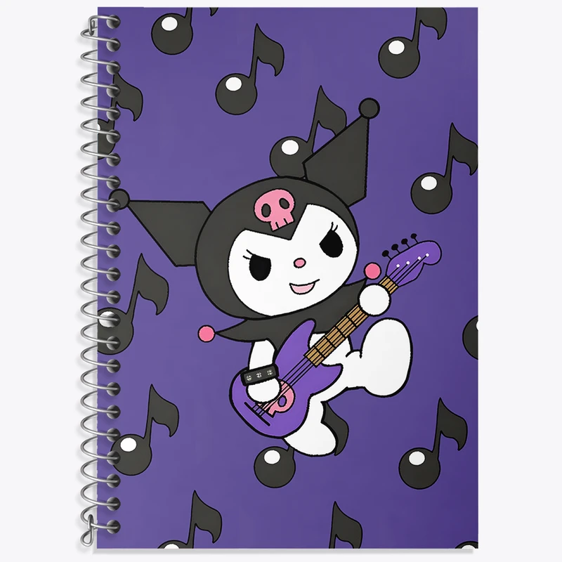 دفتر نت موسیقی 50 برگ خندالو طرح کرومی (Kuromi) کد N7820