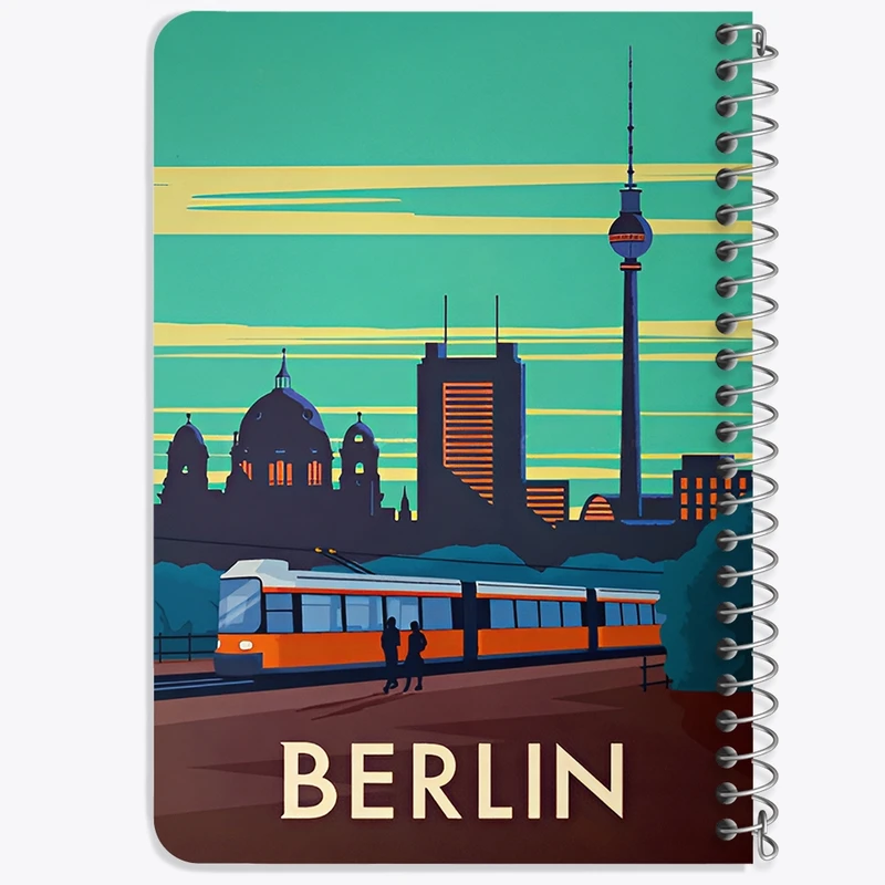 دفتر یادداشت 50 برگ خندالو طرح برلین (Berlin) کد F6326