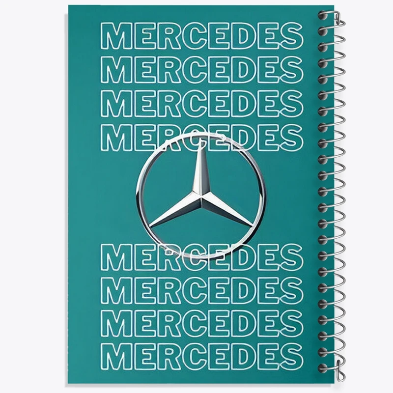دفتر شطرنجی 50 برگ خندالو طرح مرسدس بنز (Mercedes Benz) کد F13525