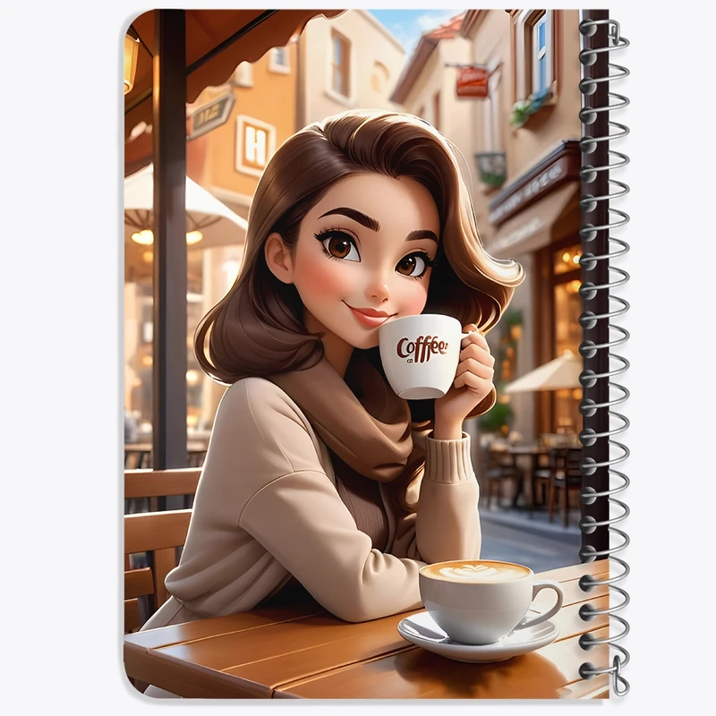 دفتر یادداشت 50 برگ خندالو طرح دخترانه کد N4375