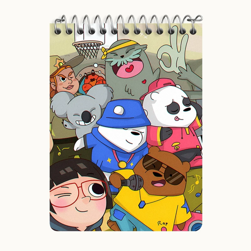 دفتر یادداشت 50 برگ خندالو طرح سه خرس کله پوک کد N4244