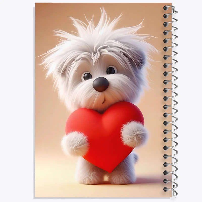 دفتر مشق 100 برگ خندالو طرح سگ بامزه کد F8738