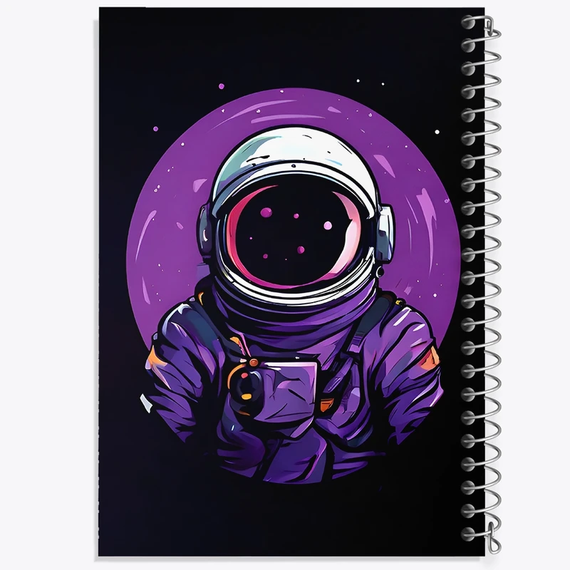 دفتر لیست خرید 50 برگ خندالو طرح فضانورد کد F8540