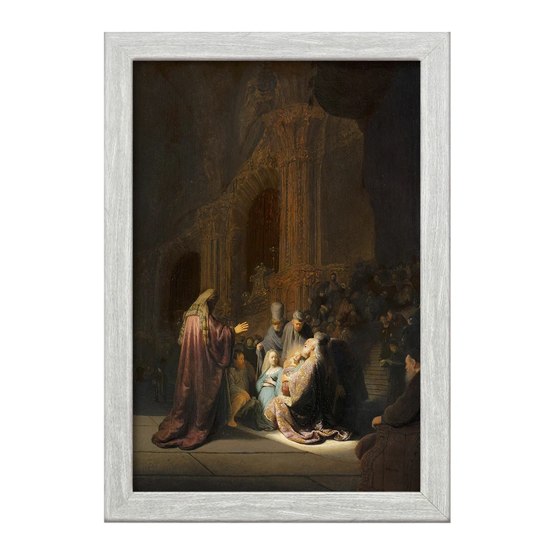 تابلو خندالو طرح نقاشی آهنگ ستایش سیمئون اثر رامبراند کد F12243