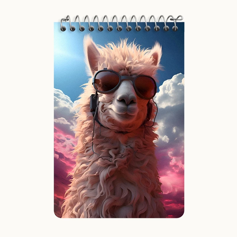 دفتر یادداشت 50 برگ خندالو طرح لاما کد F9963