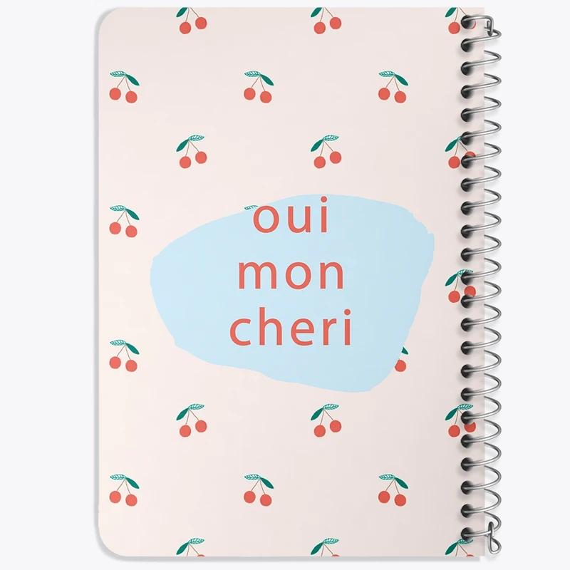 دفتر یادداشت 50 برگ خندالو طرح Ouimoncheri کد N172