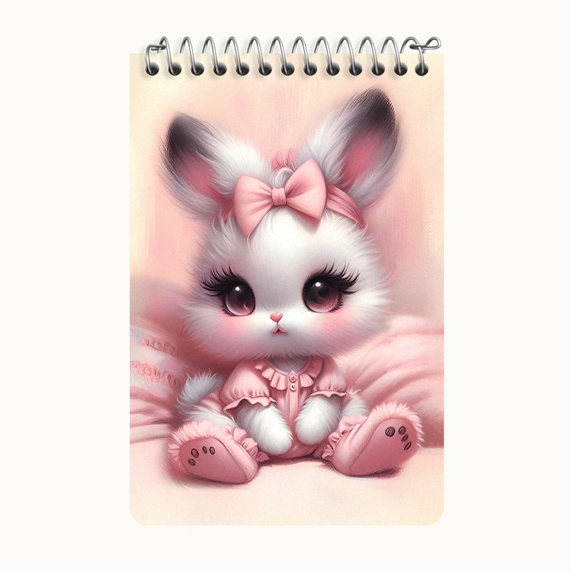 دفتر یادداشت 50 برگ خندالو طرح خرگوش کیوت کد F7106