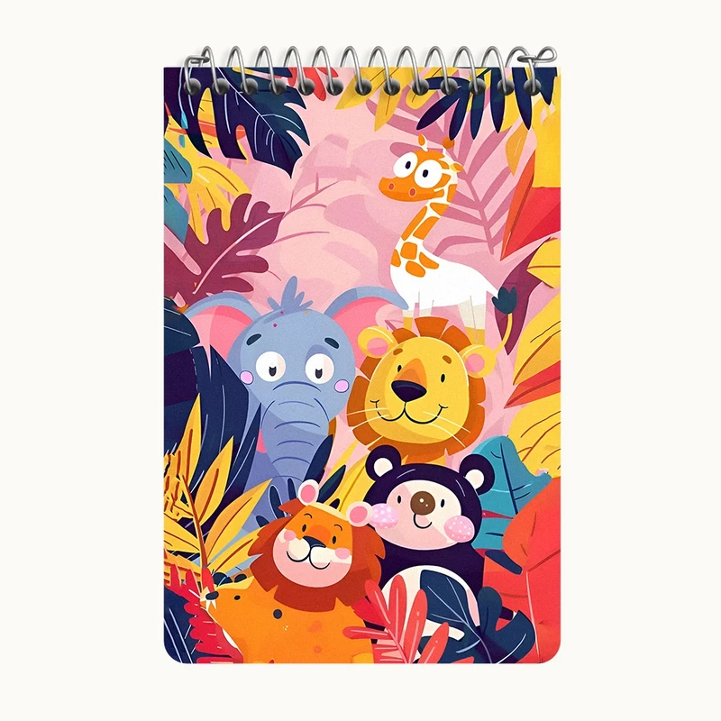 دفتر یادداشت 50 برگ خندالو طرح حیوانات بامزه کد F12861