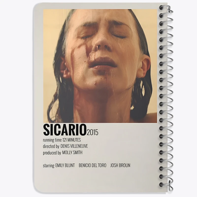 دفتر یادداشت 50 برگ خندالو طرح سیکاریو (Sicario) کد F12920