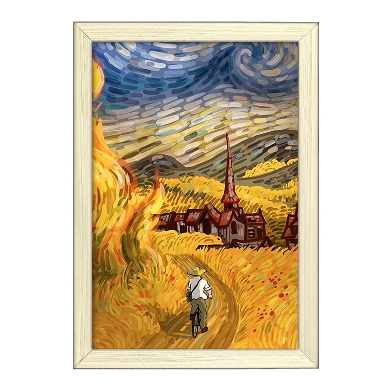 تابلو خندالو طرح ونسان ونگوگ کد F5087