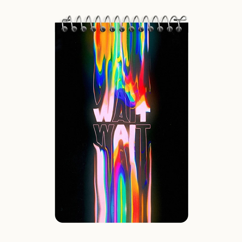 دفتر یادداشت 50 برگ خندالو طرح Wait کد F10670