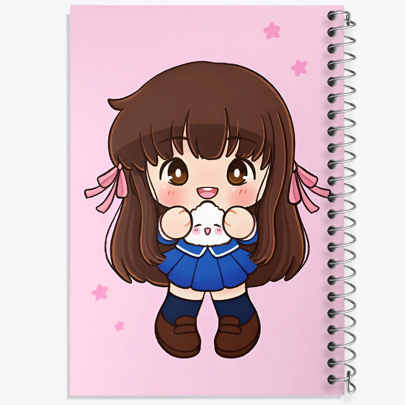 دفتر مشق 50 برگ خندالو طرح دخترانه کیوت کد N8183