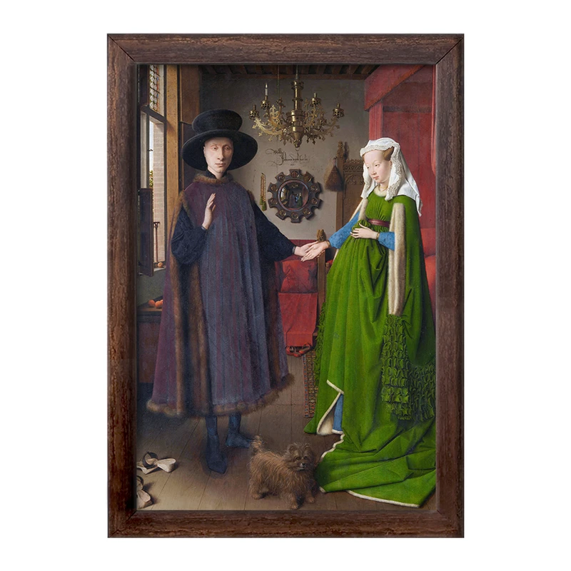 تابلو خندالو طرح پرتره آرنولفینی وان آیک کد 36835