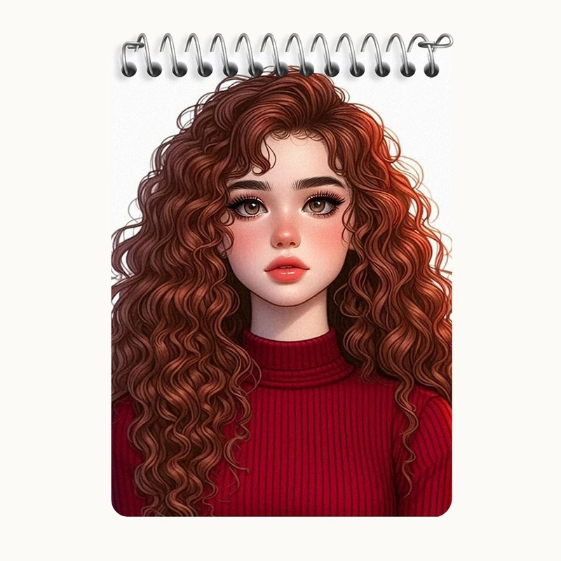 دفتر یادداشت 50 برگ خندالو طرح دخترانه کد N2037