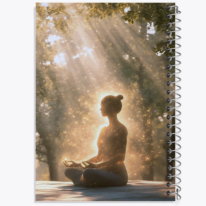 دفتر مشق 50 برگ خندالو طرح مدیتیشن (Meditation) کد F8895