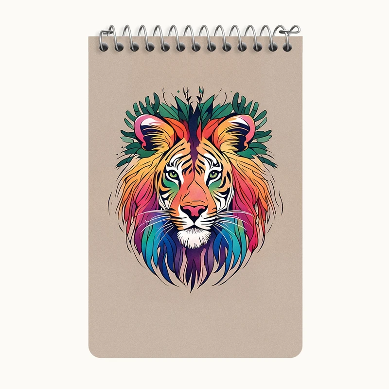 دفتر یادداشت 50 برگ خندالو طرح شیر کد F4343