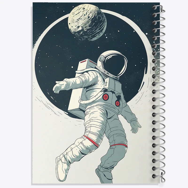 دفتر نقاشی 50 برگ خندالو طرح فضانورد کد F10085