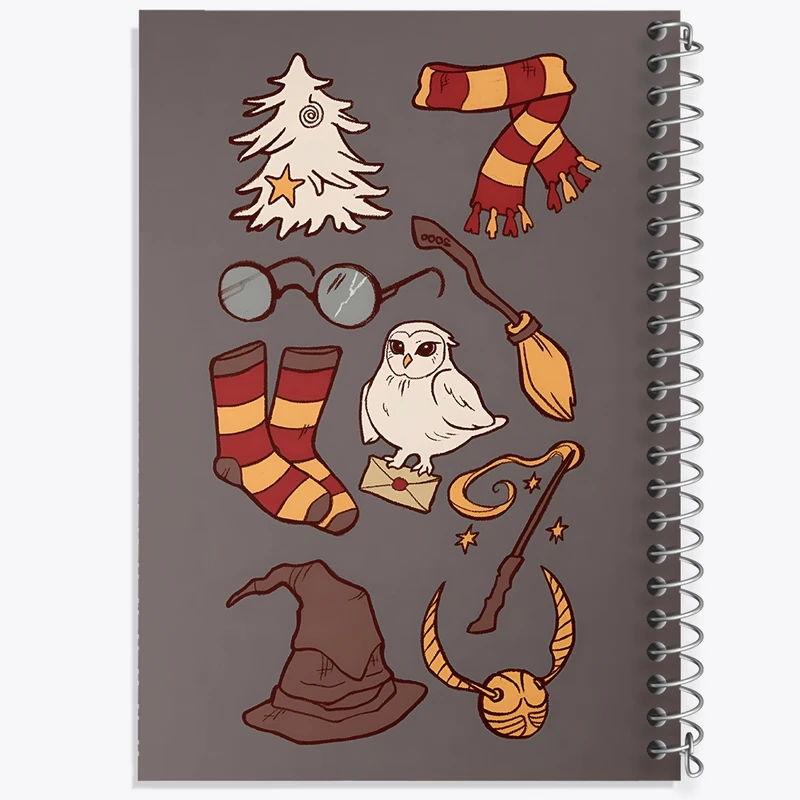 دفتر طراحی 50 برگ خندالو طرح هری پاتر (Harry Potter) کد N4887