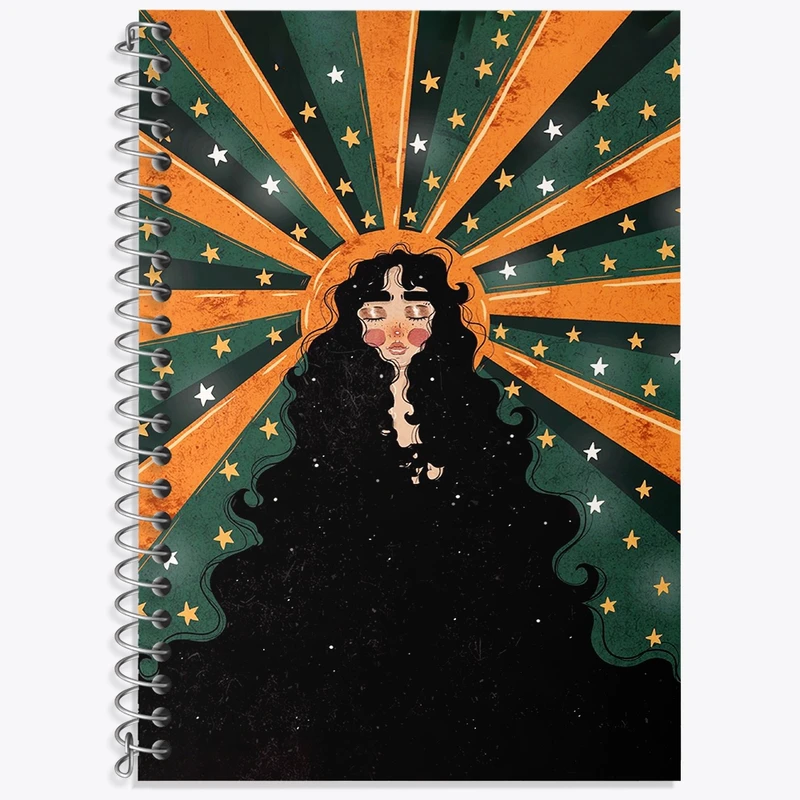 دفتر زبان 50 برگ خندالو مدل سه خط طرح دخترانه کد F4359