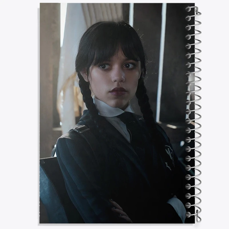 دفتر طراحی 50 برگ خندالو طرح سریال ونزدی Wednesday کد 25279