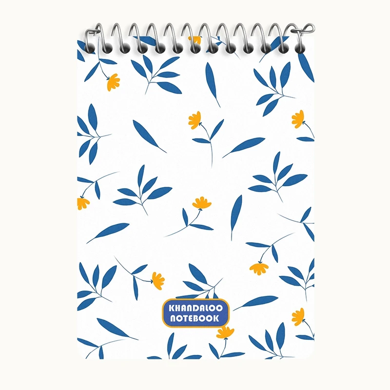 دفتر یادداشت 50 برگ خندالو طرح پترن گل گلی کد N6093