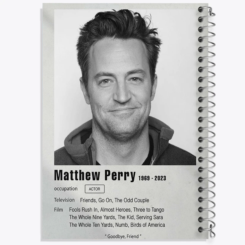 دفتر مشق 50 برگ خندالو طرح متیو پری (Matthew Perryi) کد F11927