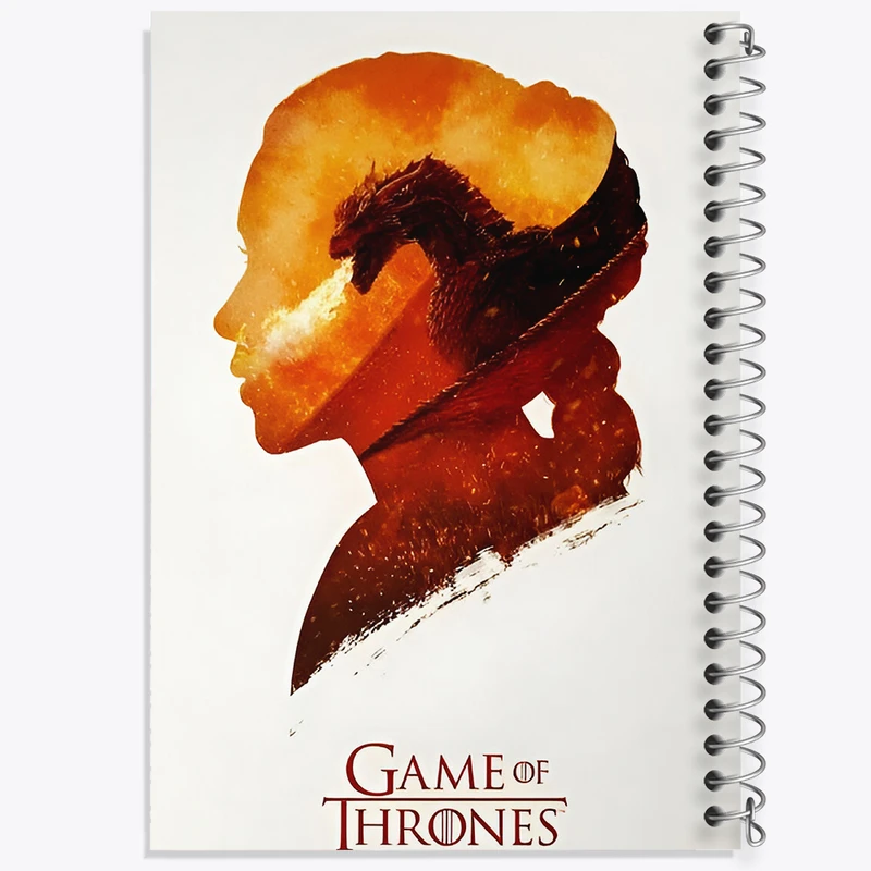 دفتر مشق 50 برگ خندالو طرح بازی تاج و تخت (Game Of Thrones) کد F10148
