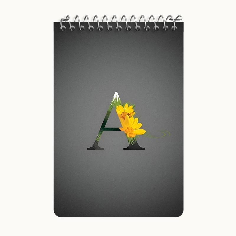 دفتر یادداشت 50 برگ خندالو طرح حرف A کد F4324