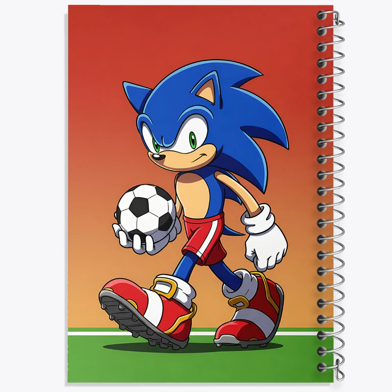 دفتر مشق 100 برگ خندالو طرح سونیک (Sonic) کد N8014