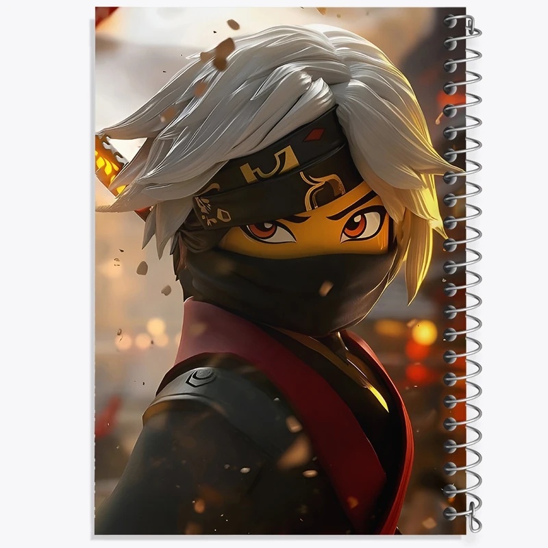 دفتر شطرنجی 50 برگ خندالو طرح نینجا کد F8941