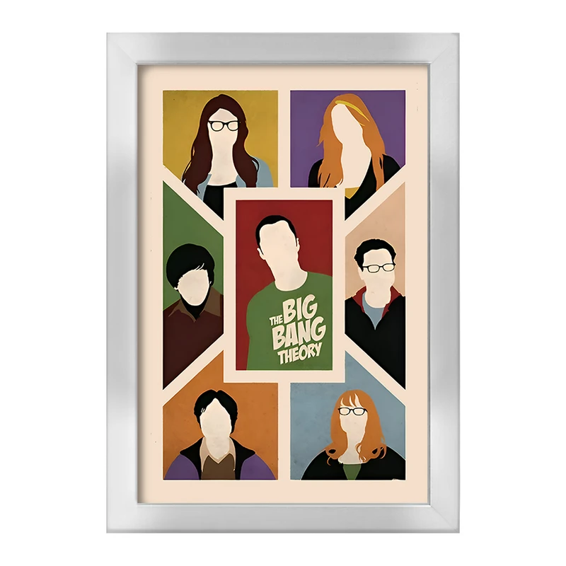 تابلو خندالو طرح تئوری بیگ بنگ (The Big Bang Theory) کد F10540