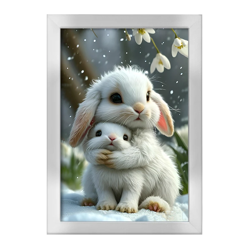 تابلو خندالو طرح خرگوش های بازیگوش کد F12782