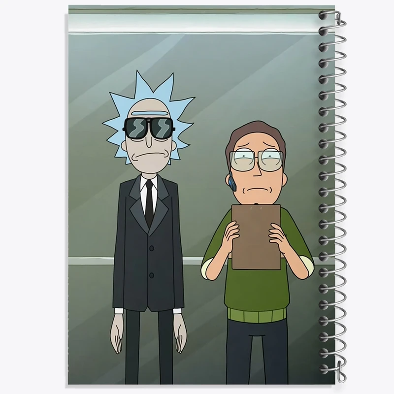 دفتر طراحی 50 برگ خندالو طرح انیمیشن ریک و مورتی Rick and Mort کد 26589