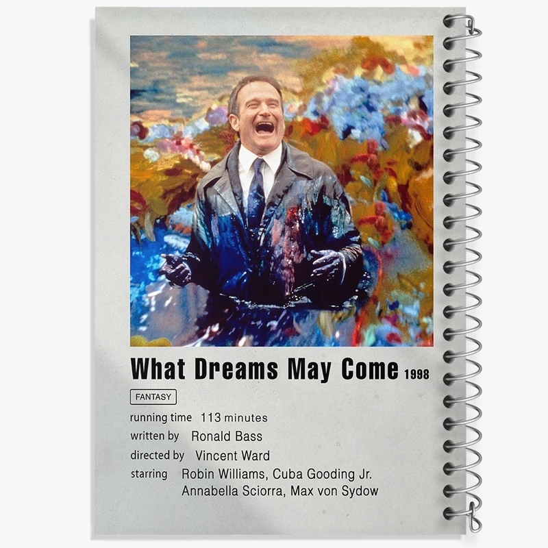 دفتر ژورنال نویسی 50 برگ خندالو مدل نقطه ای طرح چه رویاهایی که می‌آیند (What Dreams May Come) کد F11315