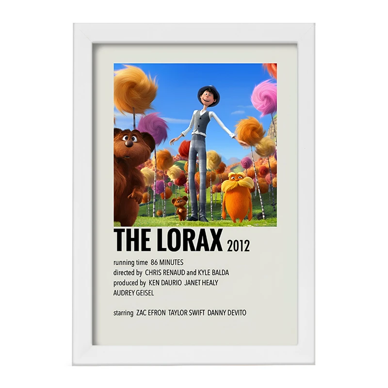 تابلو خندالو طرح لوراکس (The Lorax) کد F13260