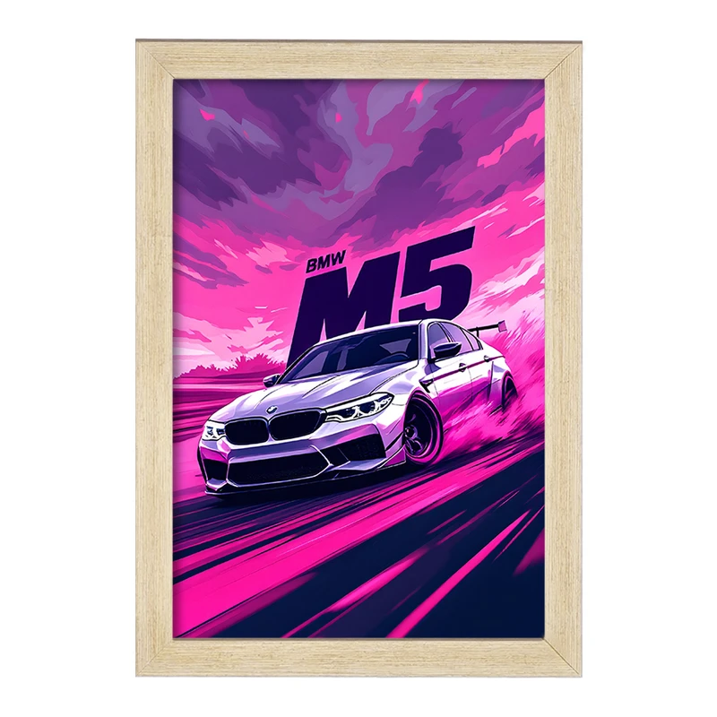 تابلو خندالو طرح بی ام دبلیو (BMW M5) کد F13740