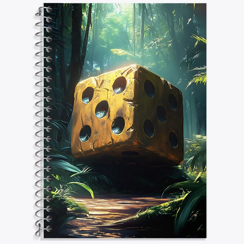 دفتر لغت 50 برگ خندالو طرح تاس (Dice) کد F11773